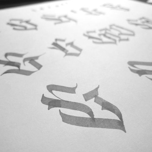 Grounded - Calligraphy Sketch